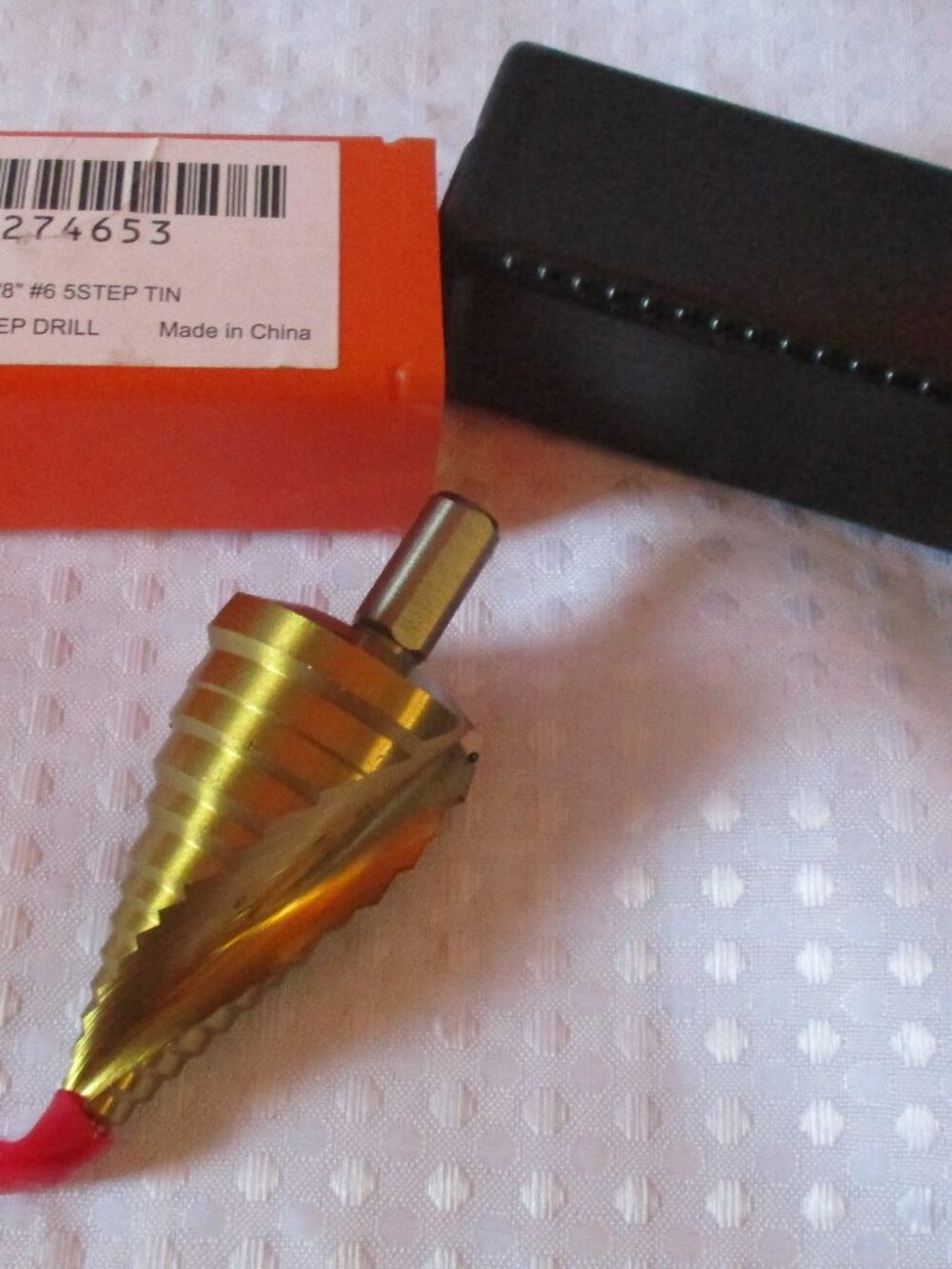 Hertel Step Drill Bit: 7/8 to 1-3/8" Hole Dia, 3/8" Shank Dia, High-Speed Steel